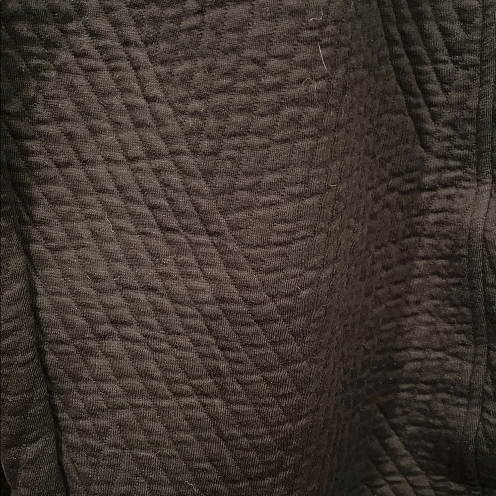 NWT GapFit Quilted Jacquard Barrel Pants Black Cotton blend Large Tall/Long - Picture 8 of 8